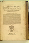 Epitome Galeni Pergameni operum, in quatuor partes digesta, pulcherrima methodo universam illius viri doctrinam complectens: per And. Lacunam Secobiensem, equitem auratum, et medicum longe excellentissimum, summa fide studioque collecta.